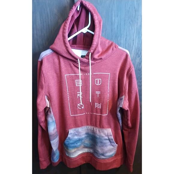 Vintage Burton Snowboard Hoodie Men’s XL Black Pullover Sweatshirt Skate Y2K - Picture 1 of 7